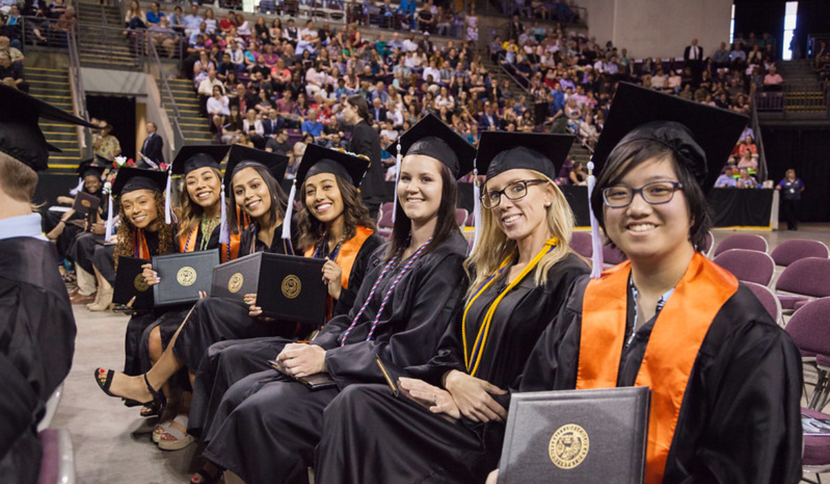 Photo of multiple MOSAIC graduates at Commencement