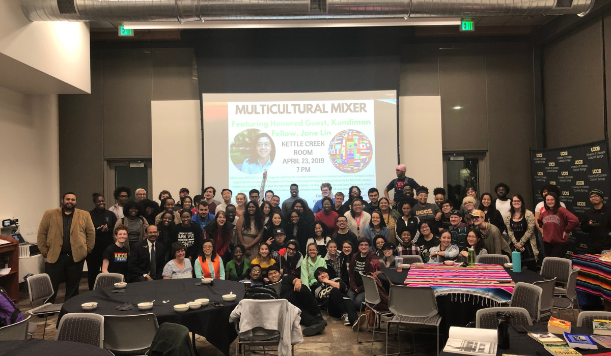 Image of students at the Multicultural Mixer