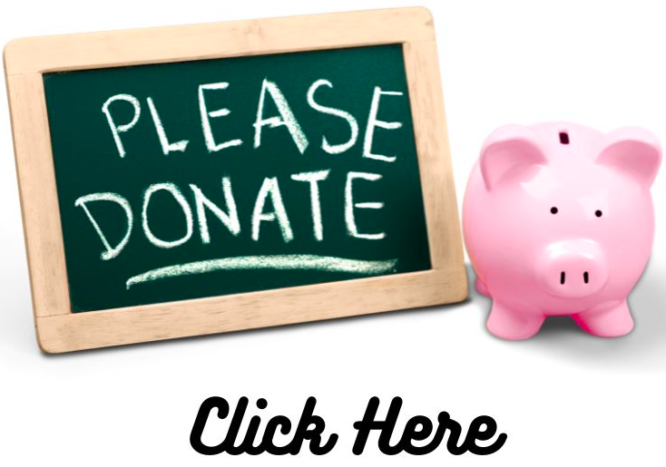 Please Donate on Chalkboard and Pinky bank on the side with Click here on the bottom