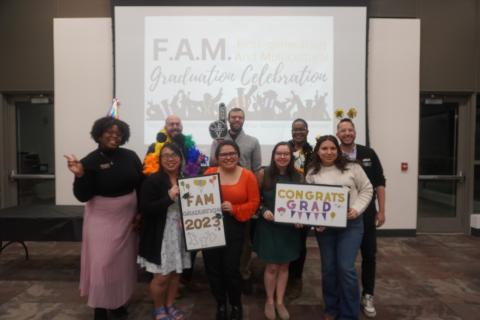 Staff Celebrating Student Graduation