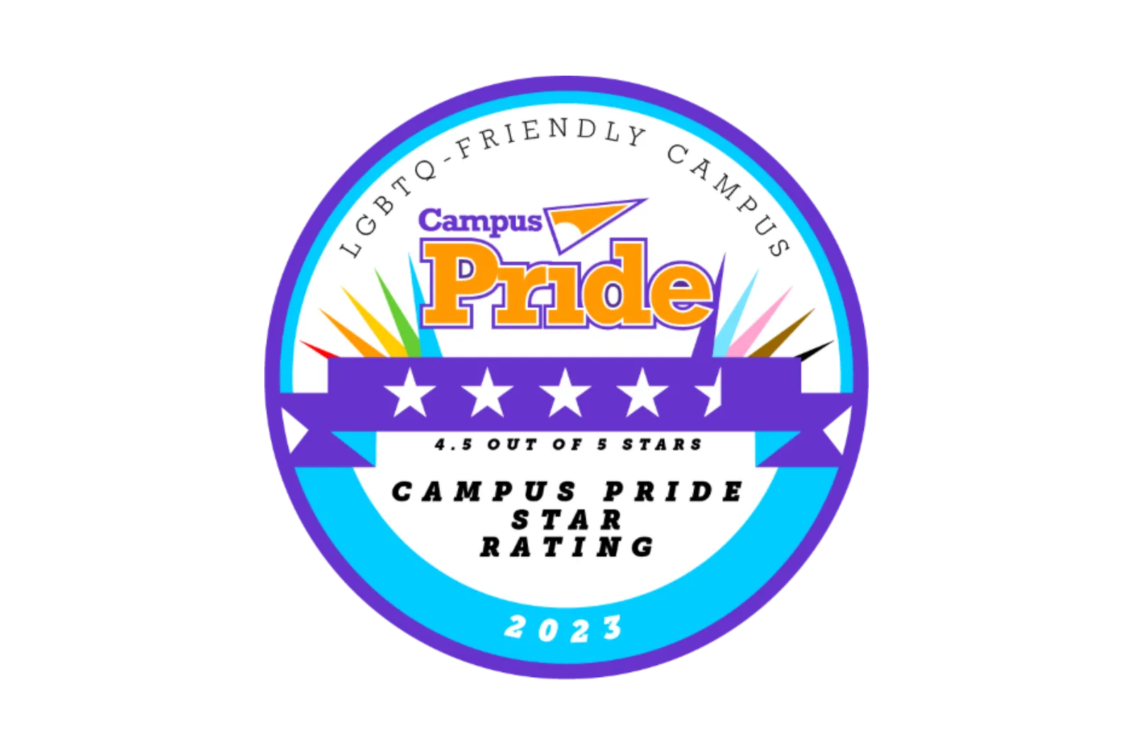 Campus Pride Index score noting 4.5 out of 5 stars for UCCS